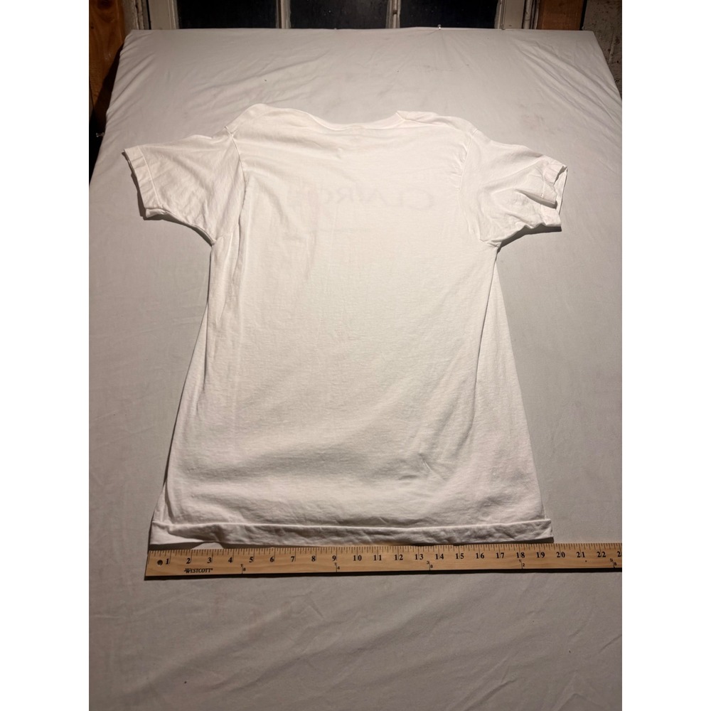 Vintage Fruit of the Loom Blank T-Shirt XL Cream Off-White Made in USA Cotton